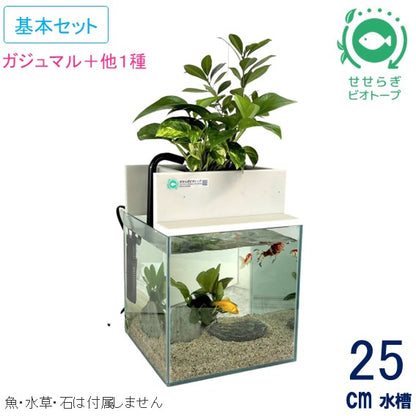 25cm型　せせらぎビオトープ　基本シンプルセット(グレー)　照明なし【送料無料】